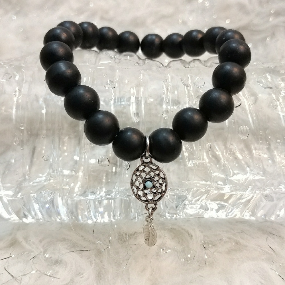 Aero Dream Catcher Beaded Stretch Bracelet